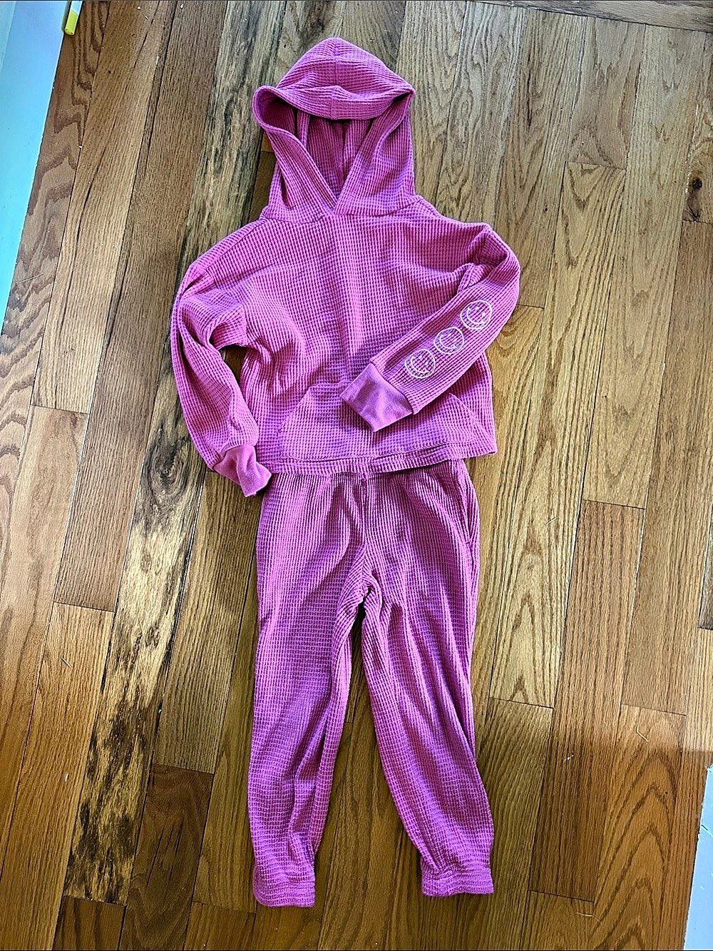 Pink Hooded Jogger Set